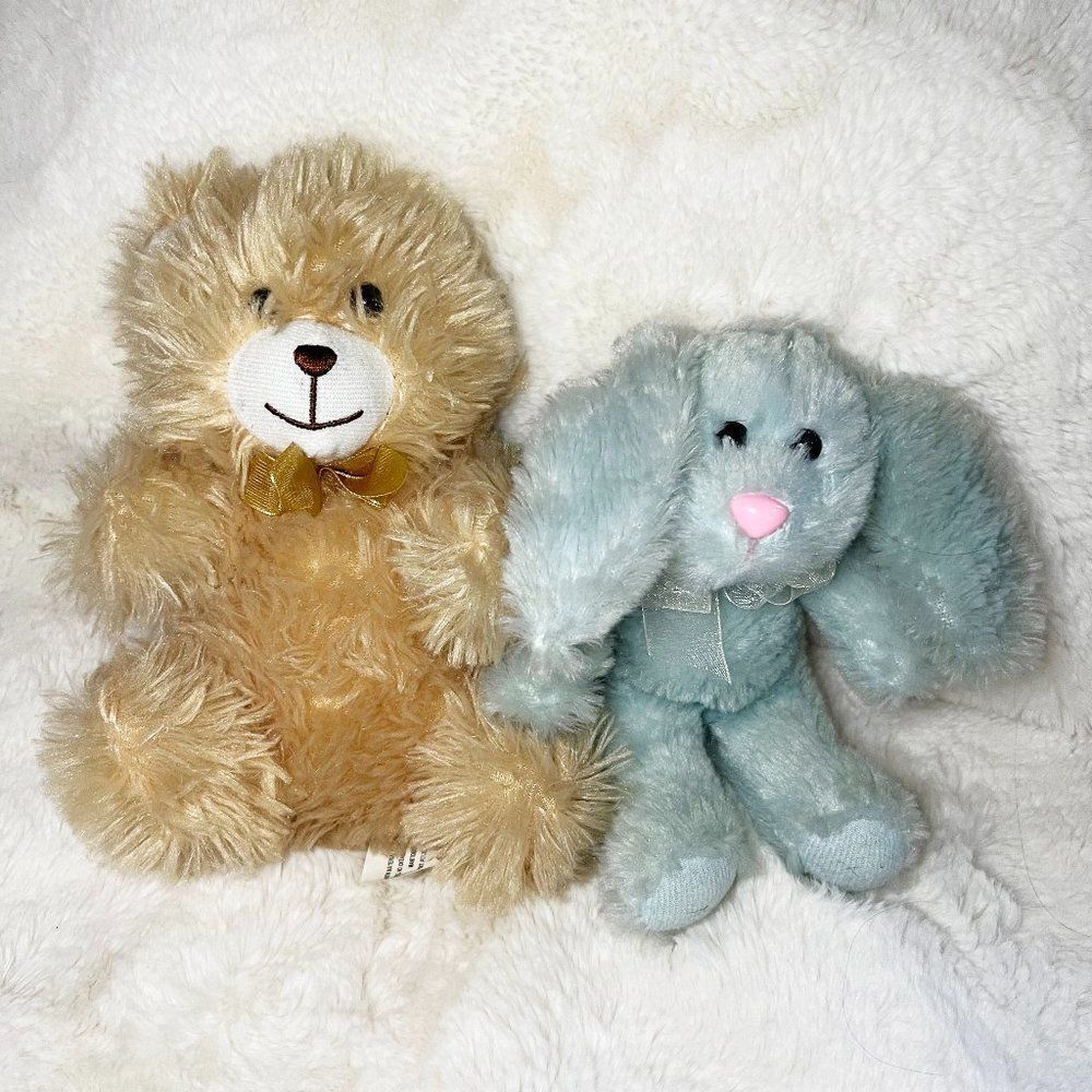 🔮 5/$25 Greenbrier Bear‎ & Blue Bunny Stuffed Animal Plushes